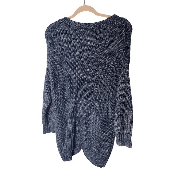 Lou & Grey Womens Sweater Small Blue Long Sleeve Oversized Knit Pullover - Picture 3 of 5